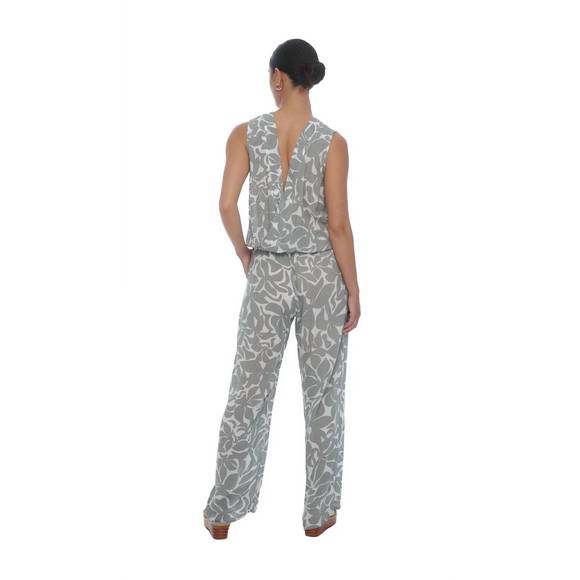 NEW KHUSH essential kahaia jumpsuit in frangipani silver